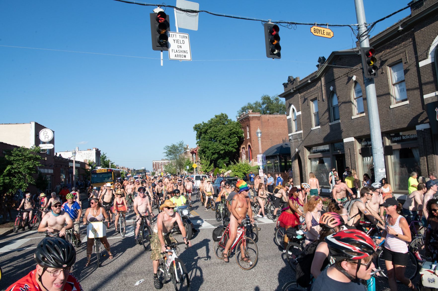 2019 World Naked Bike Ride in St. Louis